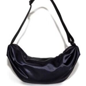 COS Nylon Crossbody Bag Satin - Black